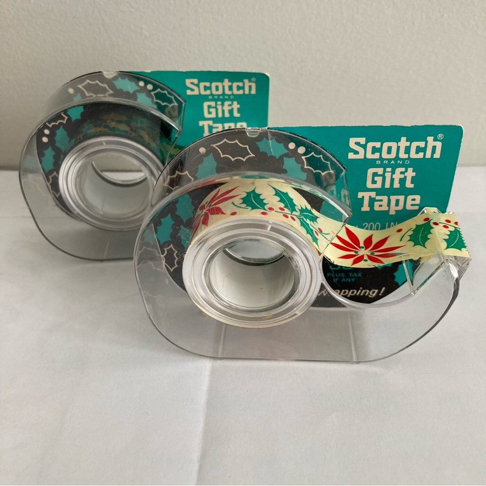 Scotch Holiday Gift Tape - Vintage 3M - Set of 2